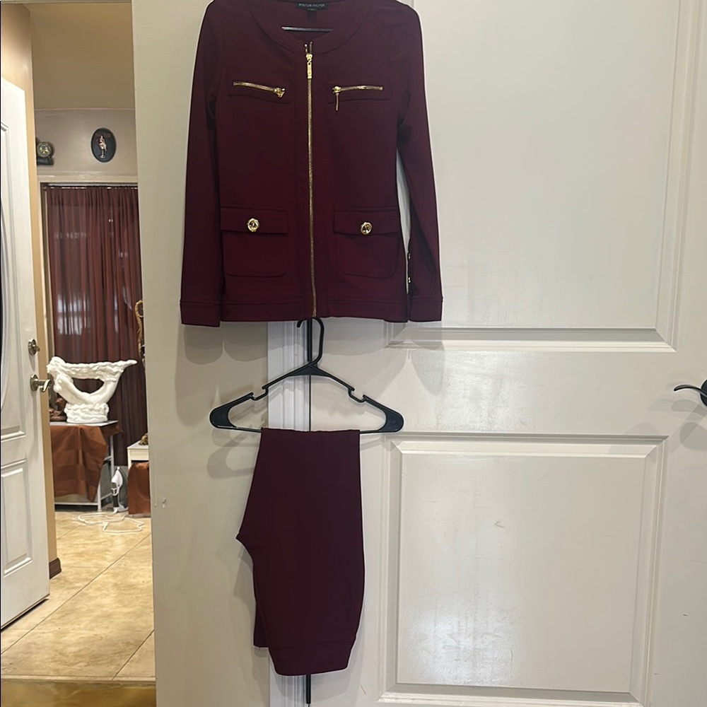 Boston Proper Deep Red Jacket. New Go Diction. Bu… - image 1